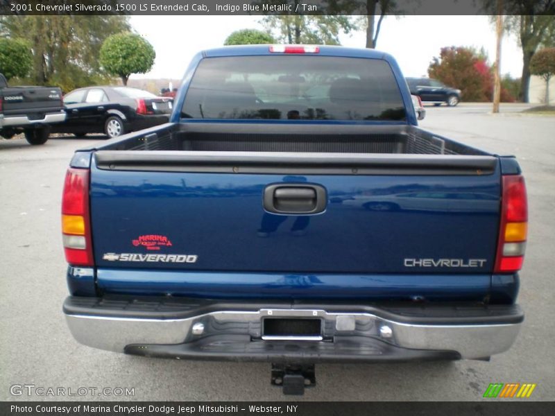 Indigo Blue Metallic / Tan 2001 Chevrolet Silverado 1500 LS Extended Cab