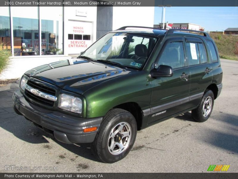 Medium Green Metallic / Medium Gray 2001 Chevrolet Tracker Hardtop 4WD