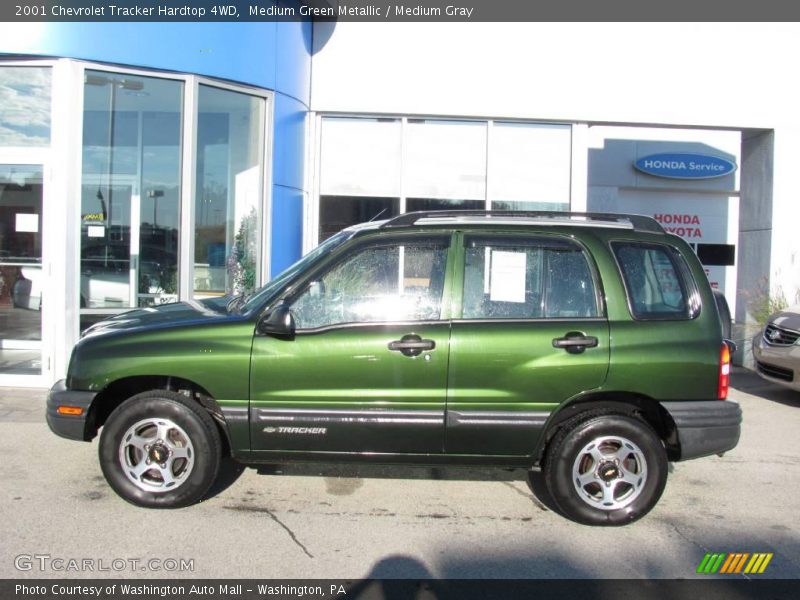 Medium Green Metallic / Medium Gray 2001 Chevrolet Tracker Hardtop 4WD