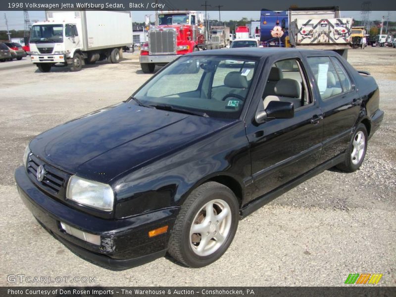 Black / Grey 1998 Volkswagen Jetta Wolfsburg Sedan