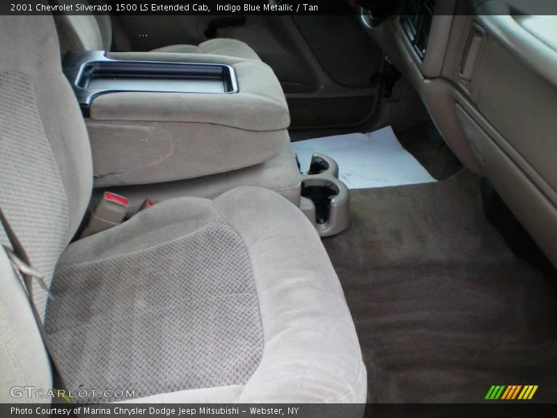 Indigo Blue Metallic / Tan 2001 Chevrolet Silverado 1500 LS Extended Cab