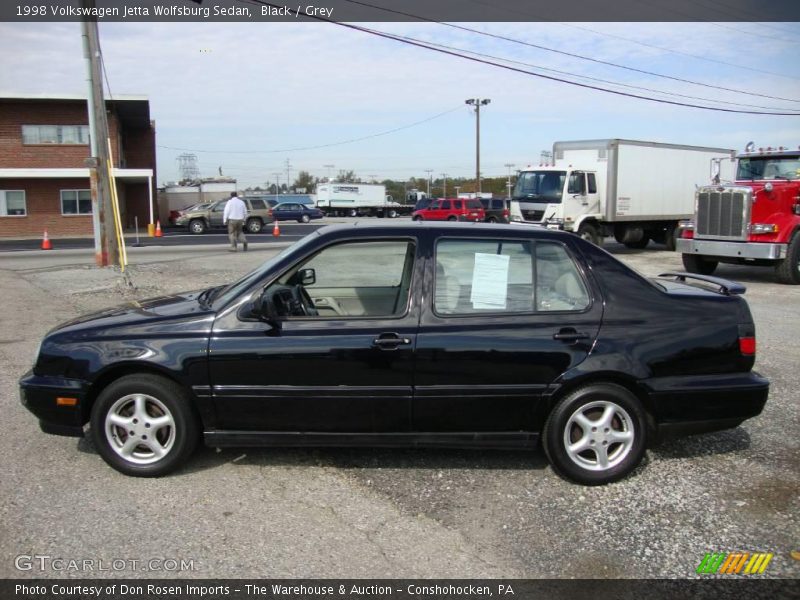 Black / Grey 1998 Volkswagen Jetta Wolfsburg Sedan