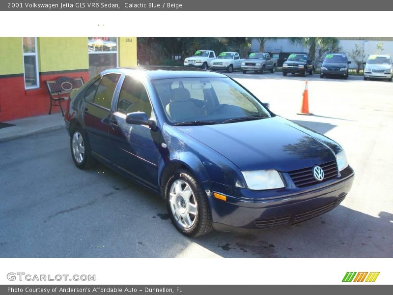 Galactic Blue / Beige 2001 Volkswagen Jetta GLS VR6 Sedan