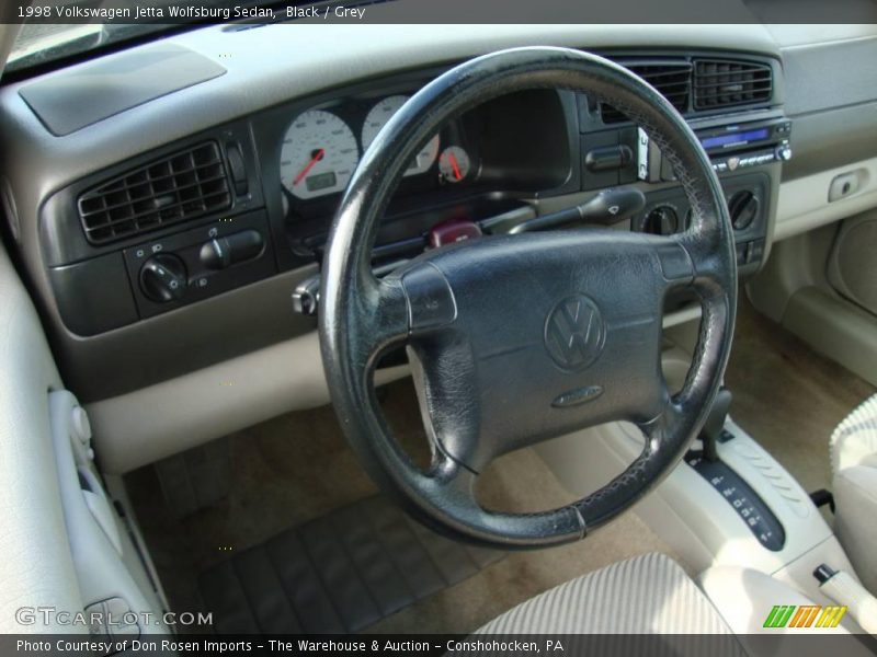 Black / Grey 1998 Volkswagen Jetta Wolfsburg Sedan