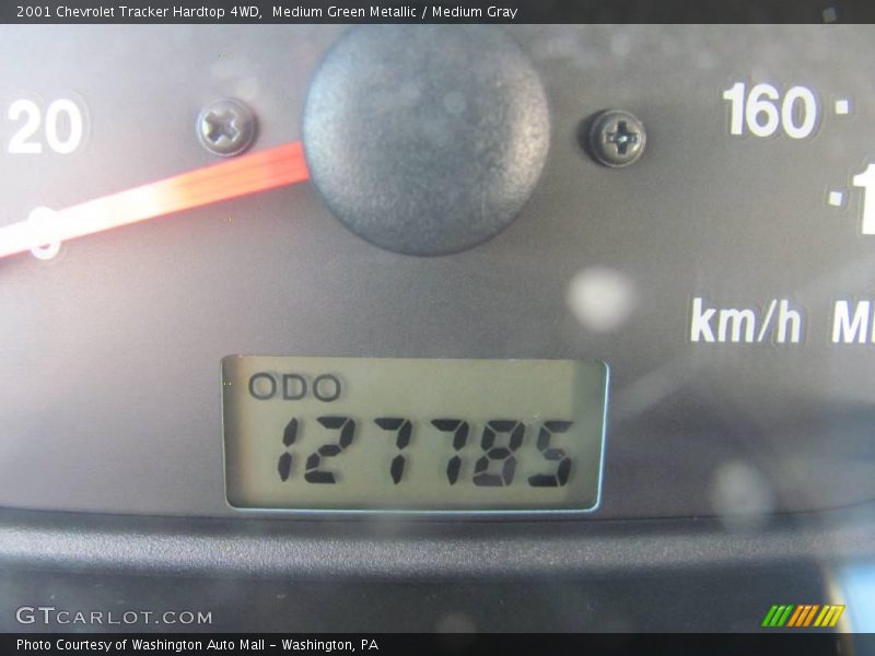 Medium Green Metallic / Medium Gray 2001 Chevrolet Tracker Hardtop 4WD