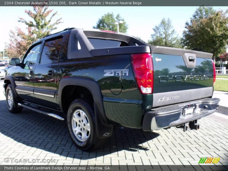 Dark Green Metallic / Medium Neutral Beige 2004 Chevrolet Avalanche 1500 Z66