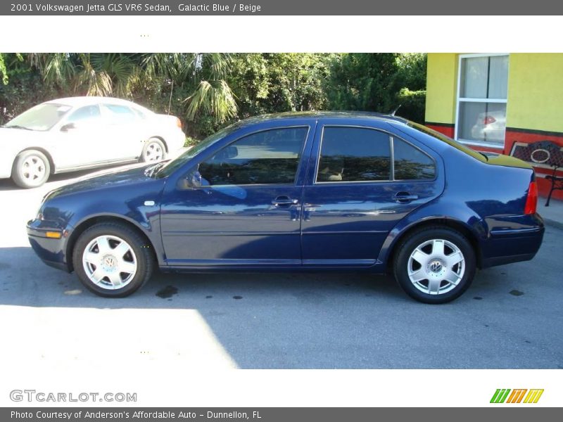 Galactic Blue / Beige 2001 Volkswagen Jetta GLS VR6 Sedan