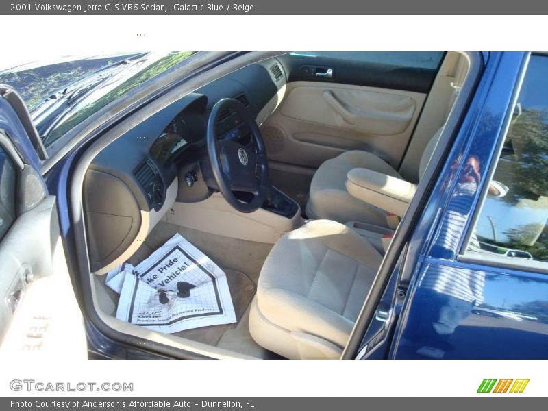 Galactic Blue / Beige 2001 Volkswagen Jetta GLS VR6 Sedan