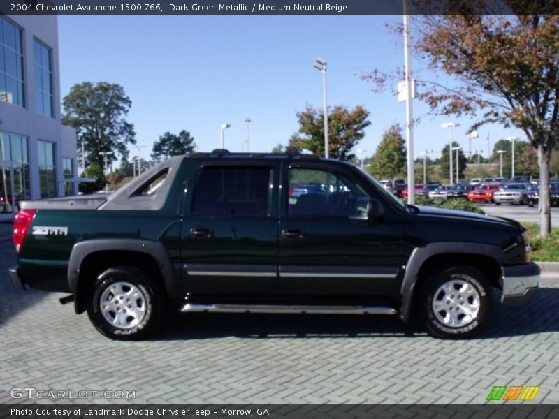 Dark Green Metallic / Medium Neutral Beige 2004 Chevrolet Avalanche 1500 Z66