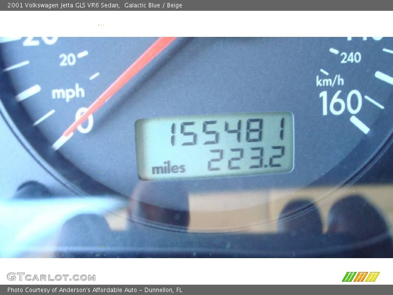 Galactic Blue / Beige 2001 Volkswagen Jetta GLS VR6 Sedan