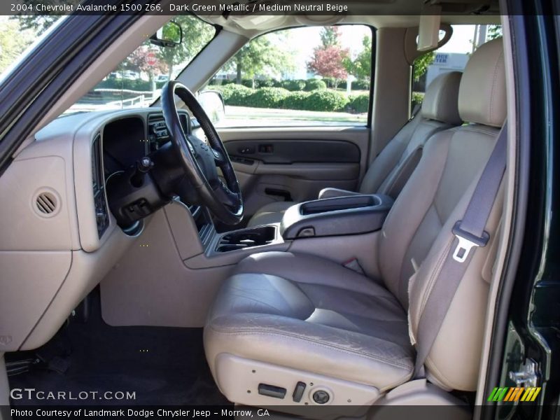 Dark Green Metallic / Medium Neutral Beige 2004 Chevrolet Avalanche 1500 Z66