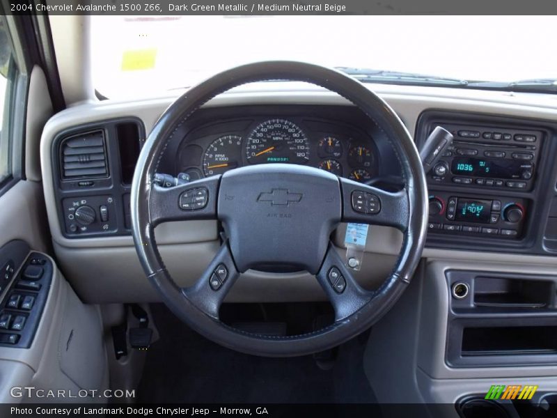 Dark Green Metallic / Medium Neutral Beige 2004 Chevrolet Avalanche 1500 Z66