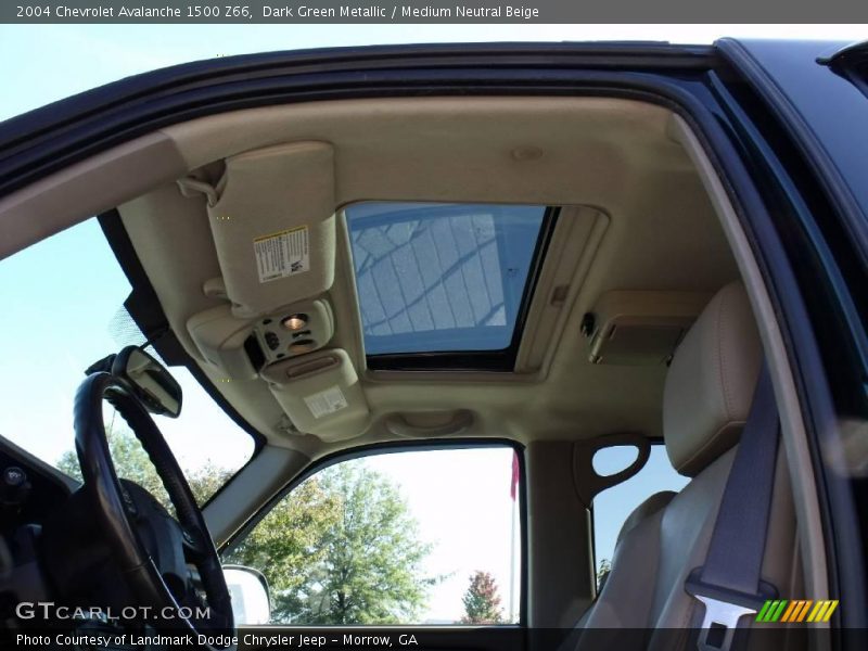 Dark Green Metallic / Medium Neutral Beige 2004 Chevrolet Avalanche 1500 Z66