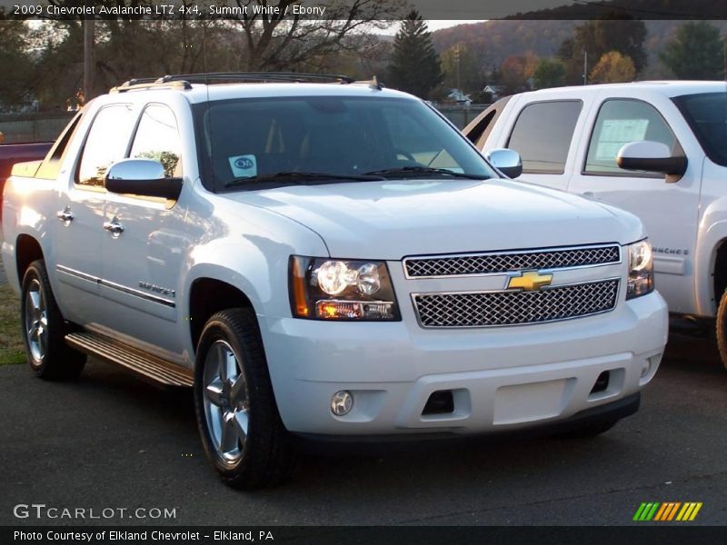 Summit White / Ebony 2009 Chevrolet Avalanche LTZ 4x4