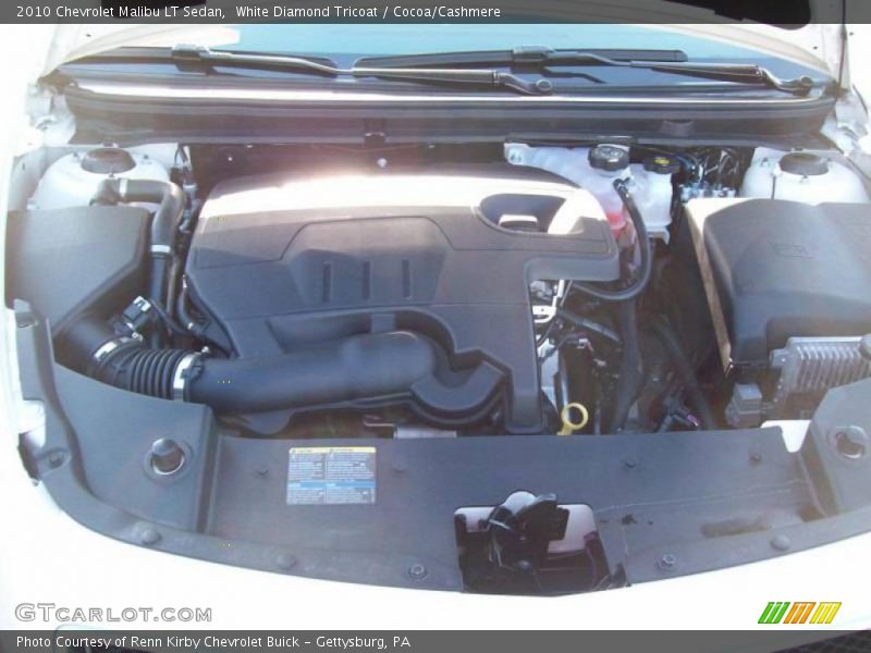 White Diamond Tricoat / Cocoa/Cashmere 2010 Chevrolet Malibu LT Sedan