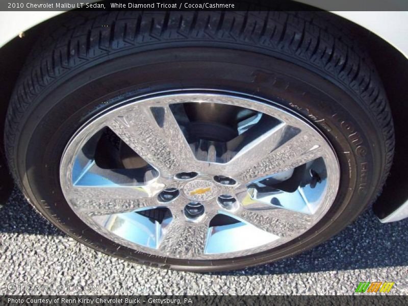White Diamond Tricoat / Cocoa/Cashmere 2010 Chevrolet Malibu LT Sedan