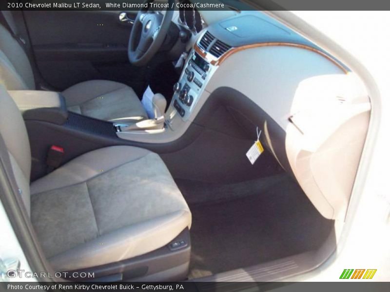 White Diamond Tricoat / Cocoa/Cashmere 2010 Chevrolet Malibu LT Sedan