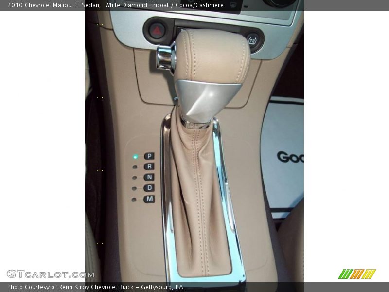 White Diamond Tricoat / Cocoa/Cashmere 2010 Chevrolet Malibu LT Sedan