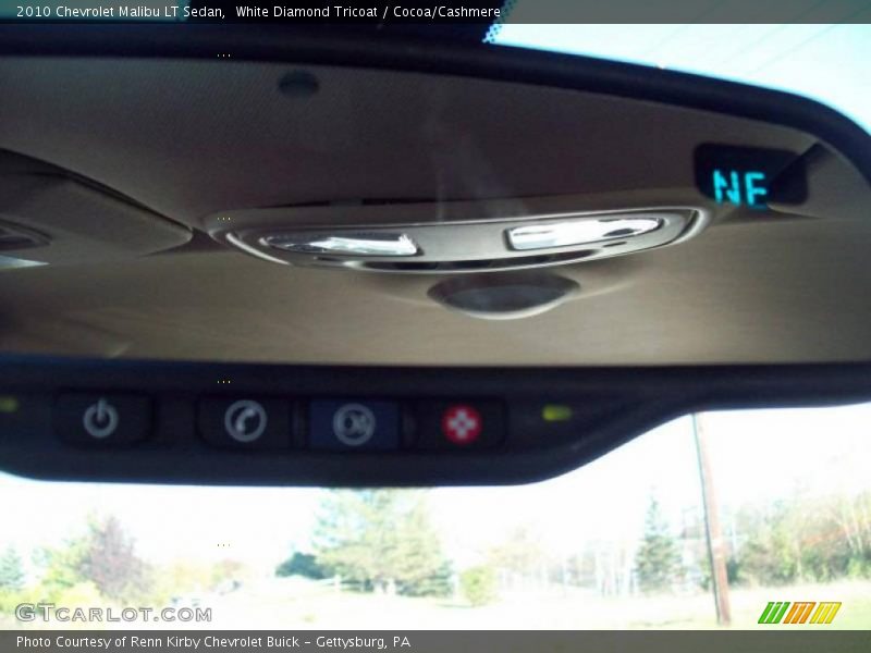 White Diamond Tricoat / Cocoa/Cashmere 2010 Chevrolet Malibu LT Sedan