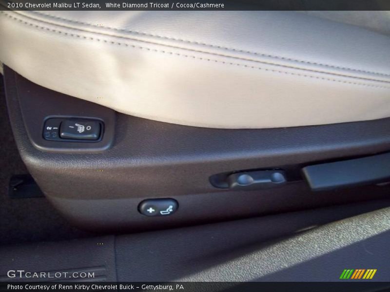 White Diamond Tricoat / Cocoa/Cashmere 2010 Chevrolet Malibu LT Sedan