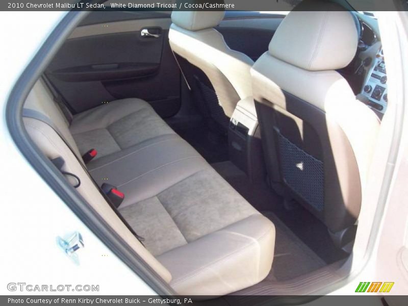 White Diamond Tricoat / Cocoa/Cashmere 2010 Chevrolet Malibu LT Sedan