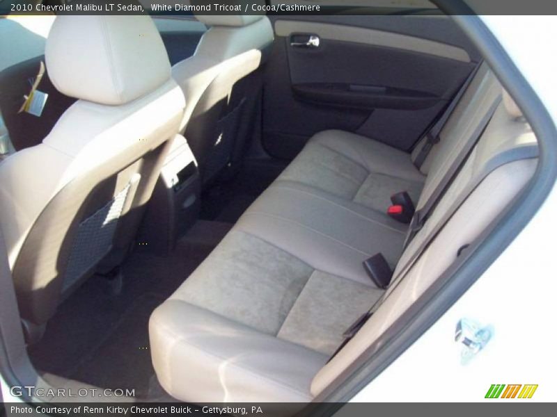 White Diamond Tricoat / Cocoa/Cashmere 2010 Chevrolet Malibu LT Sedan