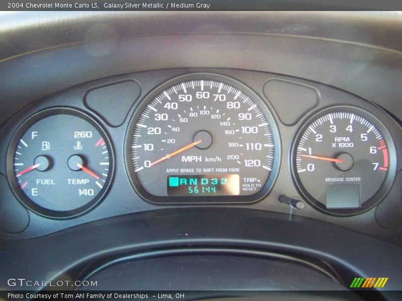 Galaxy Silver Metallic / Medium Gray 2004 Chevrolet Monte Carlo LS