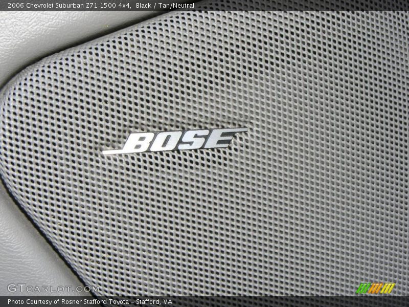 Black / Tan/Neutral 2006 Chevrolet Suburban Z71 1500 4x4