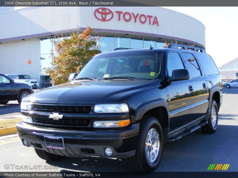Black / Tan/Neutral 2006 Chevrolet Suburban Z71 1500 4x4