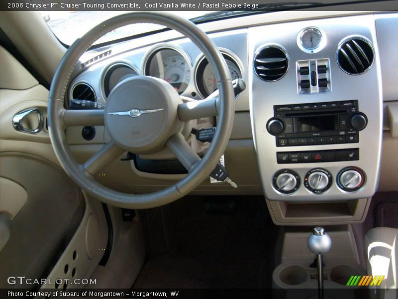 Cool Vanilla White / Pastel Pebble Beige 2006 Chrysler PT Cruiser Touring Convertible