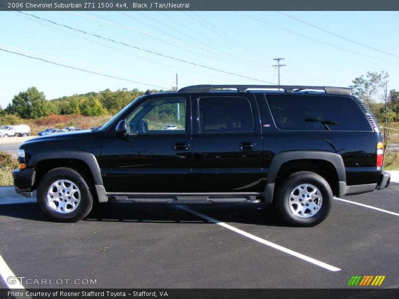 Black / Tan/Neutral 2006 Chevrolet Suburban Z71 1500 4x4