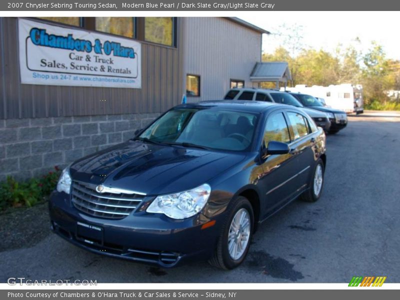 Modern Blue Pearl / Dark Slate Gray/Light Slate Gray 2007 Chrysler Sebring Touring Sedan