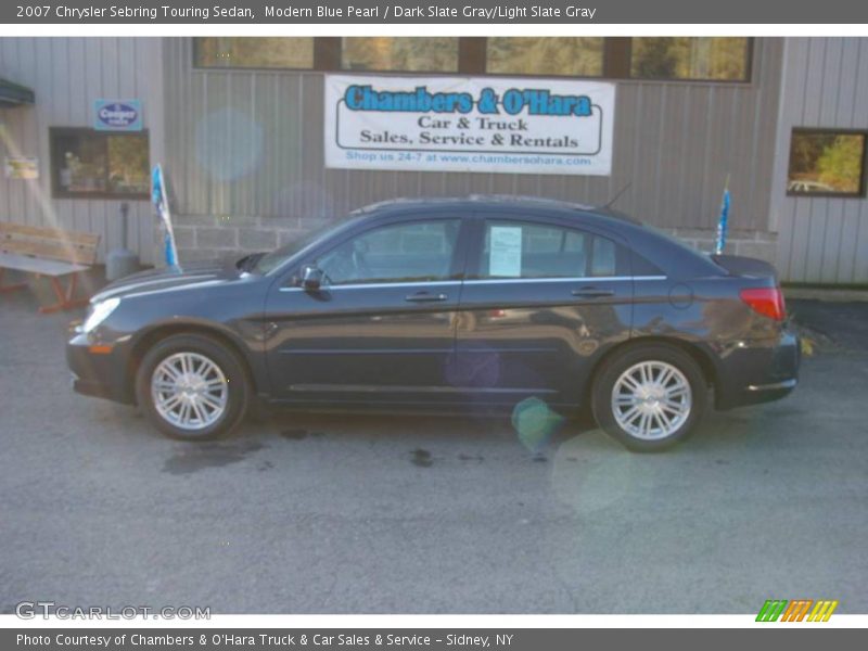 Modern Blue Pearl / Dark Slate Gray/Light Slate Gray 2007 Chrysler Sebring Touring Sedan