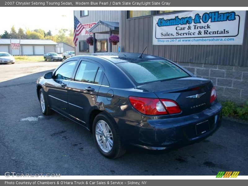 Modern Blue Pearl / Dark Slate Gray/Light Slate Gray 2007 Chrysler Sebring Touring Sedan