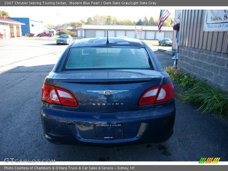 Modern Blue Pearl / Dark Slate Gray/Light Slate Gray 2007 Chrysler Sebring Touring Sedan