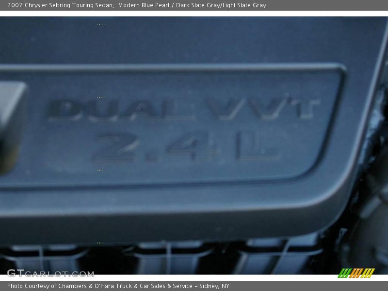 Modern Blue Pearl / Dark Slate Gray/Light Slate Gray 2007 Chrysler Sebring Touring Sedan