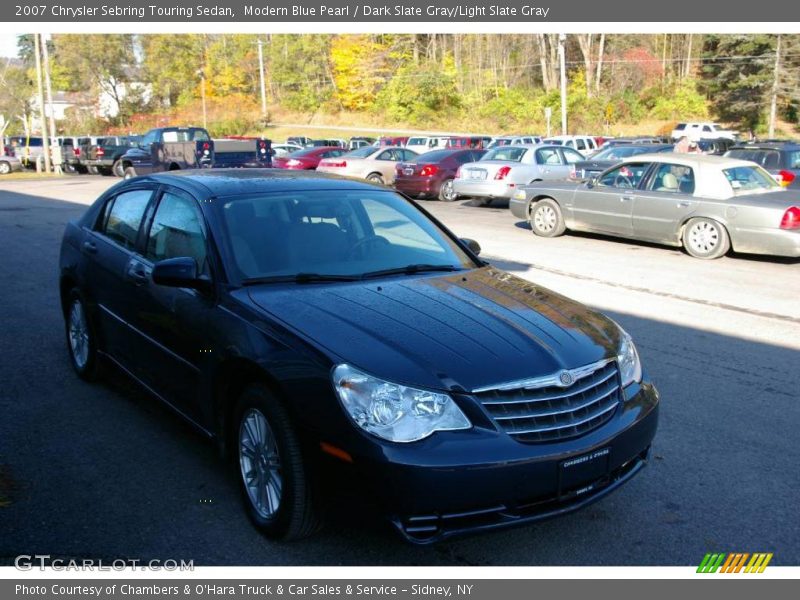Modern Blue Pearl / Dark Slate Gray/Light Slate Gray 2007 Chrysler Sebring Touring Sedan