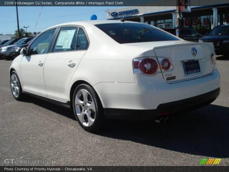 Campanella White / Interlagos Plaid Cloth 2008 Volkswagen GLI Sedan