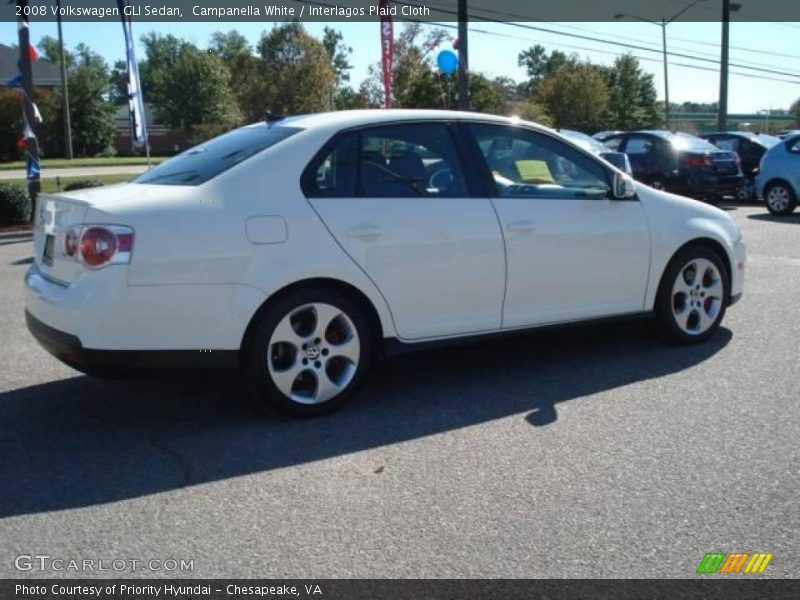 Campanella White / Interlagos Plaid Cloth 2008 Volkswagen GLI Sedan