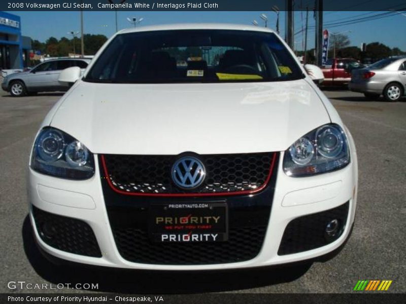 Campanella White / Interlagos Plaid Cloth 2008 Volkswagen GLI Sedan