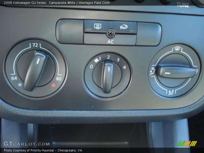 Campanella White / Interlagos Plaid Cloth 2008 Volkswagen GLI Sedan