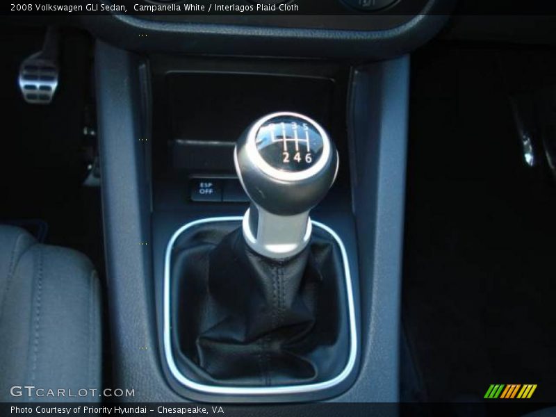 Campanella White / Interlagos Plaid Cloth 2008 Volkswagen GLI Sedan