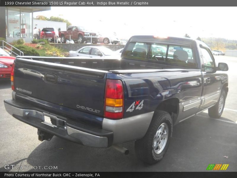 Indigo Blue Metallic / Graphite 1999 Chevrolet Silverado 1500 LS Regular Cab 4x4