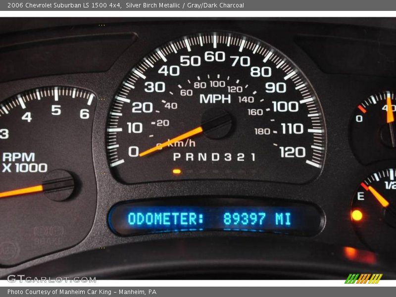 Silver Birch Metallic / Gray/Dark Charcoal 2006 Chevrolet Suburban LS 1500 4x4