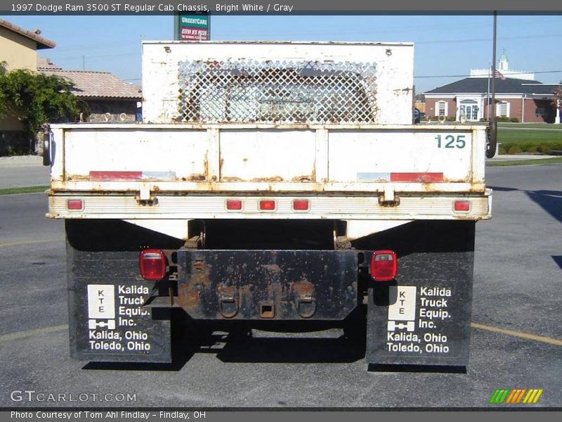 Bright White / Gray 1997 Dodge Ram 3500 ST Regular Cab Chassis