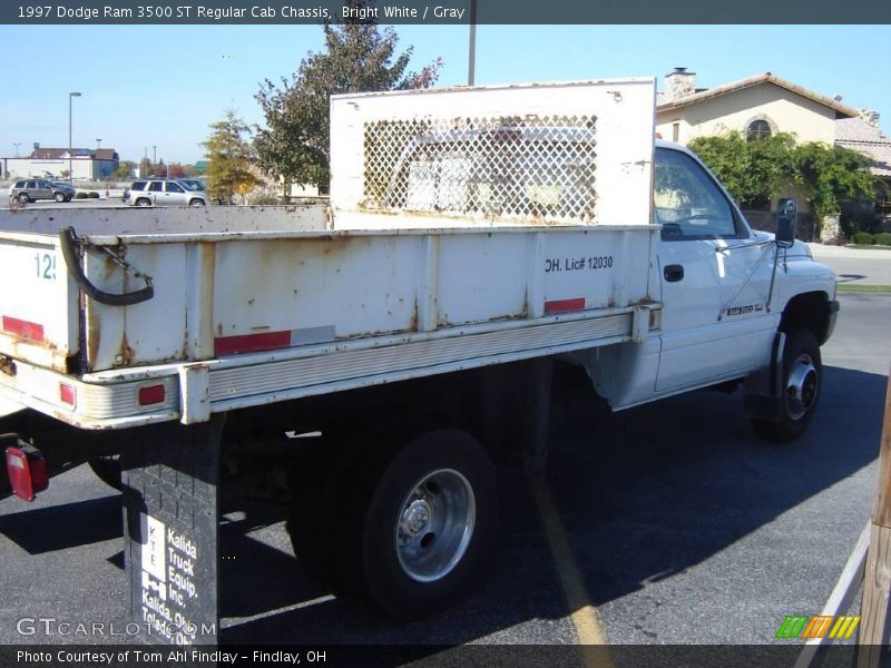 Bright White / Gray 1997 Dodge Ram 3500 ST Regular Cab Chassis
