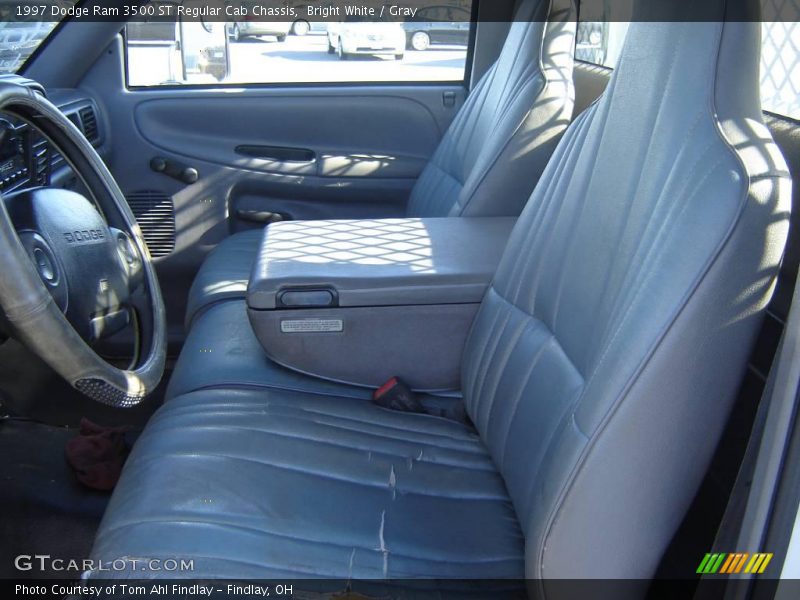 Bright White / Gray 1997 Dodge Ram 3500 ST Regular Cab Chassis
