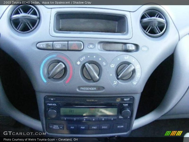 Aqua Ice Opalescent / Shadow Gray 2003 Toyota ECHO Sedan