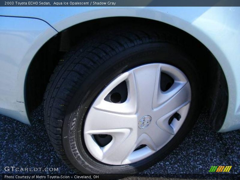 Aqua Ice Opalescent / Shadow Gray 2003 Toyota ECHO Sedan