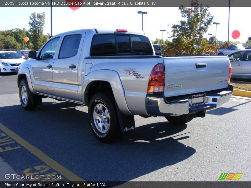 Silver Streak Mica / Graphite Gray 2005 Toyota Tacoma V6 TRD Double Cab 4x4